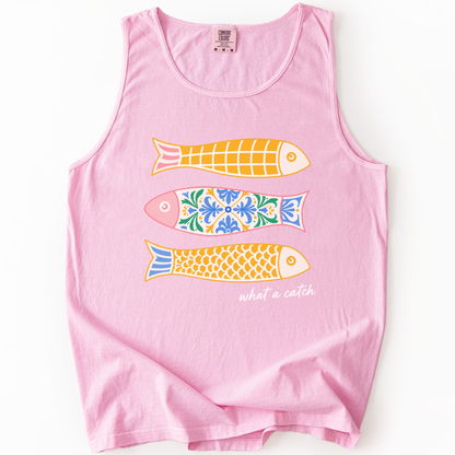 What A Catch - Comfort Colors Premium Tank Top