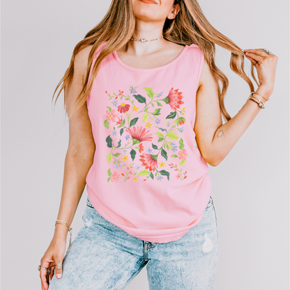 Botanical Bliss - Comfort Colors Premium Tank Top
