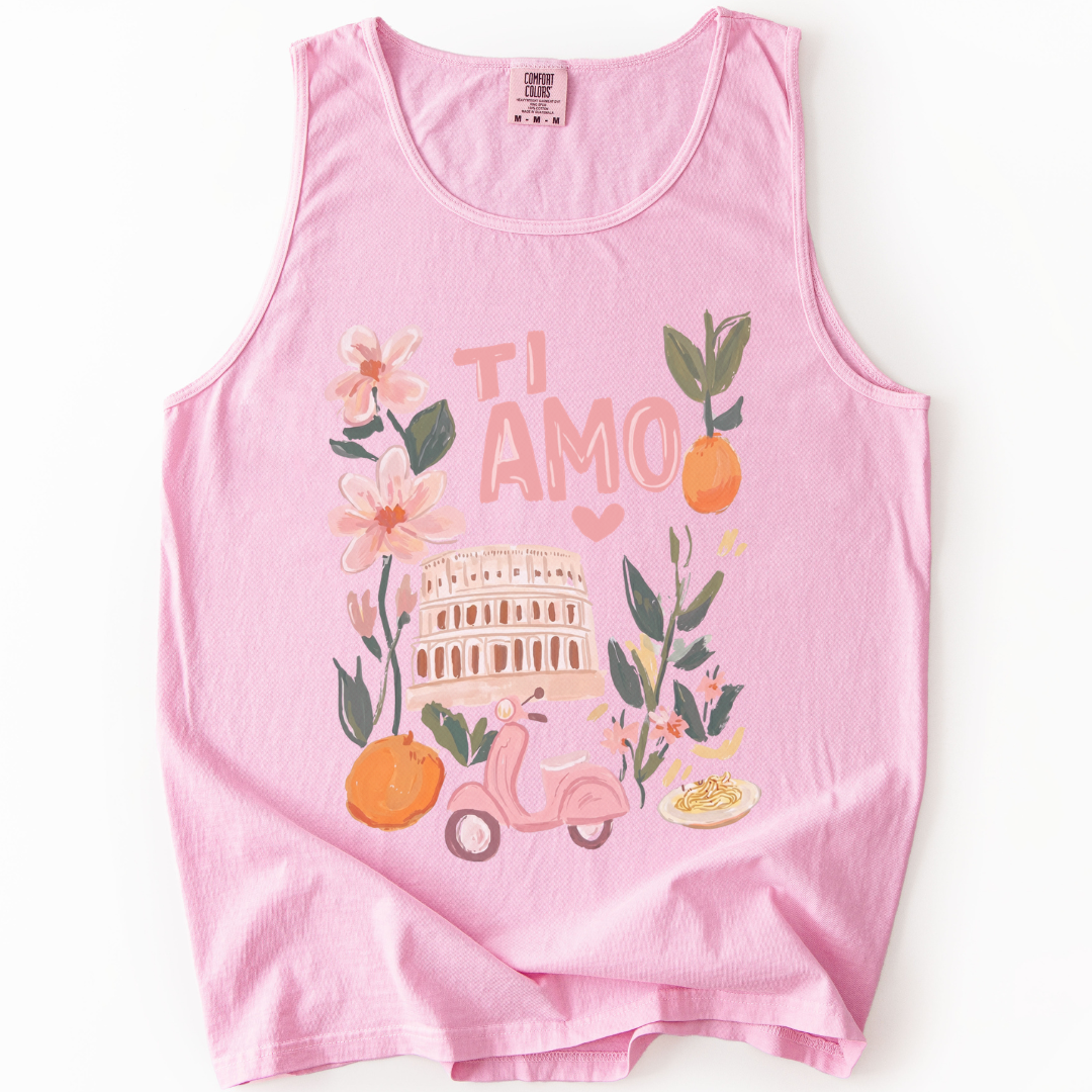 Ti Amo - Comfort Colors Premium Tank Top
