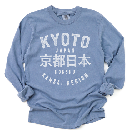 KYOTO - Comfort Colors Long Sleeve Premium T Shirt