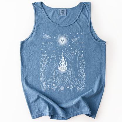 Midnight Meowgic - Comfort Colors Premium Tank Top