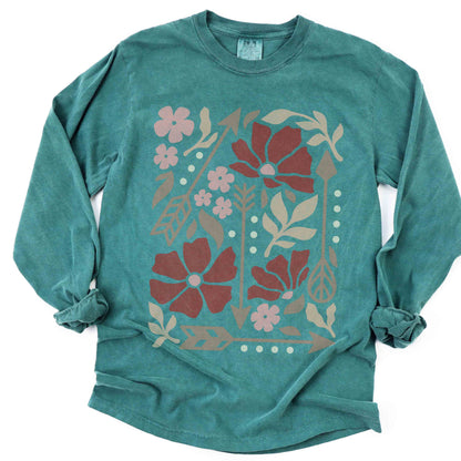 Arrows of Bohemia - Comfort Colors Premium Long Sleeve T Shirt