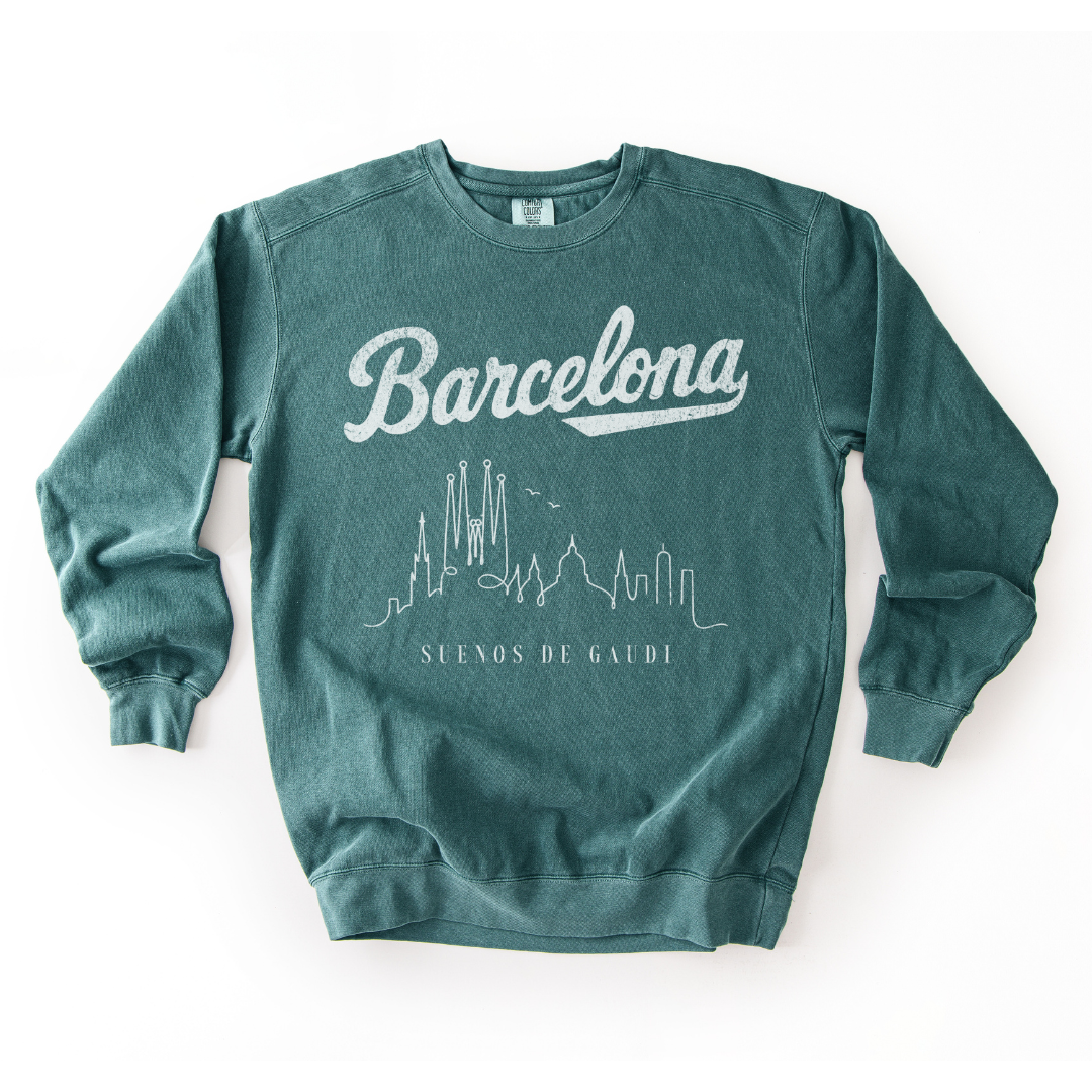 Barcelona, Dreams of Gaudi - Comfort Colors Premium Heavyweight Sweatshirt