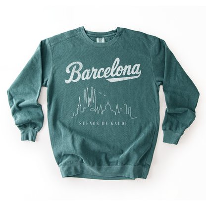 Barcelona, Dreams of Gaudi - Comfort Colors Premium Heavyweight Sweatshirt