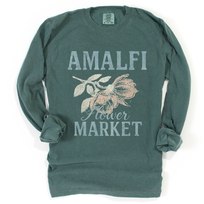 Amalfi Flower Market - Comfort Colors Long Sleeve Premium T Shirt