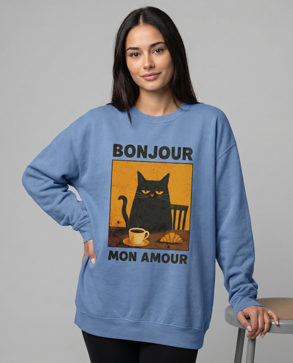Bonjour Mon Amour - Comfort Colors Premium Long Sleeve T Shirt