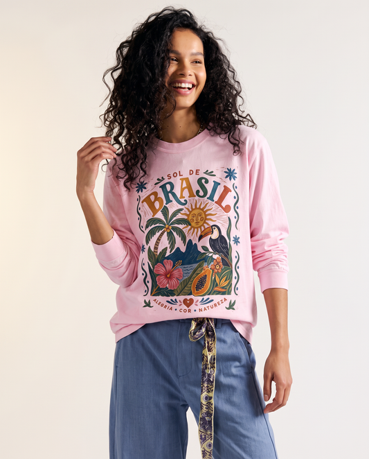 Brazil - Comfort Colors Long Sleeve Premium T Shirt