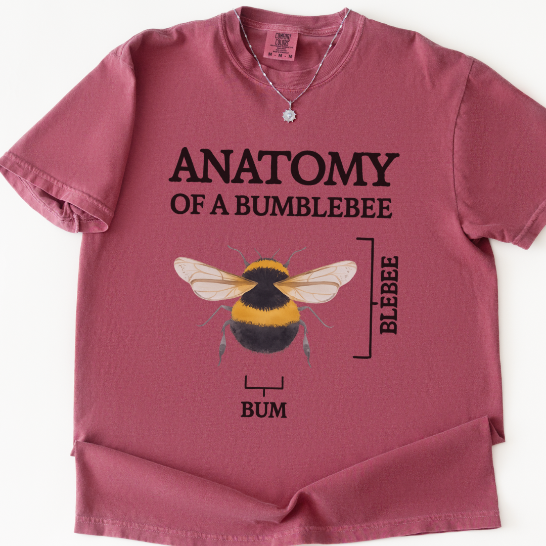 Anatomy Of A Bumblebee -  Relaxed Fit Vintage Wash T Shirt