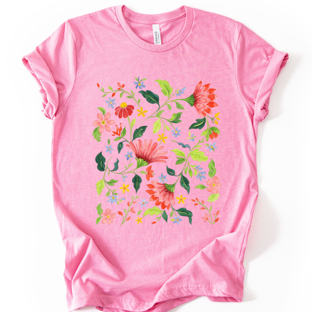 Botanical Bliss - Bella Canvas Super Soft T Shirt