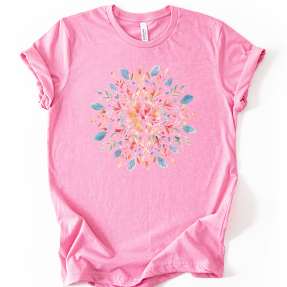 Plant Mandala - Bella Canvas Super Soft Standard Fit T Shirt