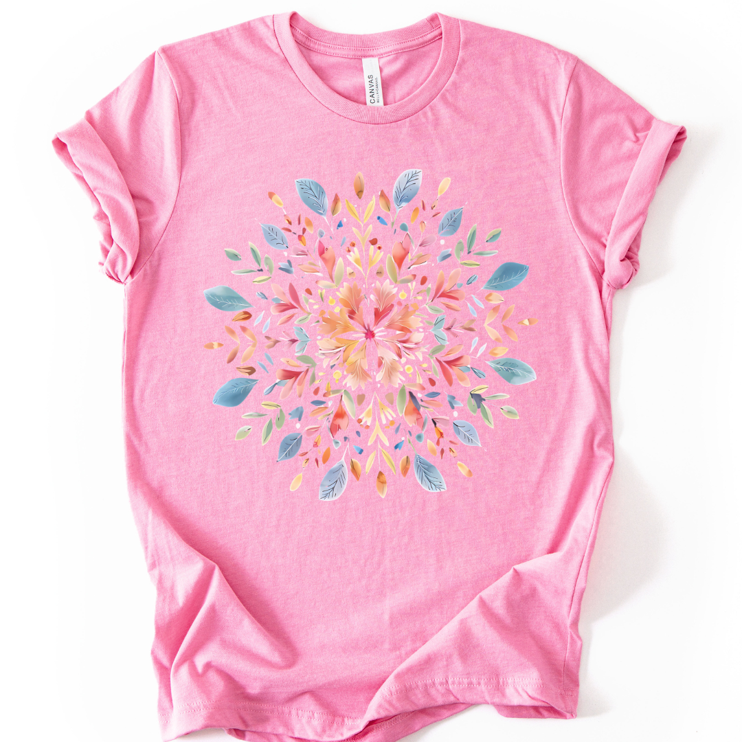 Plant Mandala - Bella Canvas Super Soft Standard Fit T Shirt