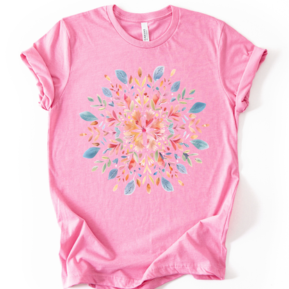 Plant Mandala - Bella Canvas Super Soft Standard Fit T Shirt