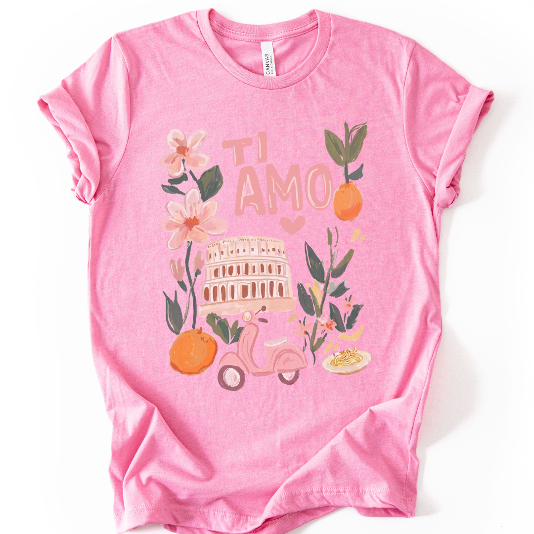 Ti Amo - Bella Canvas Super Soft Straight Cut T shirt