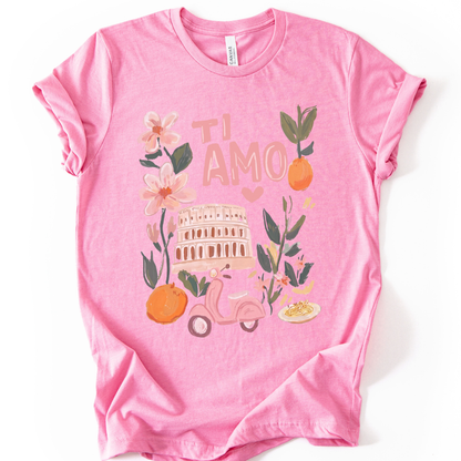 Ti Amo - Bella Canvas Super Soft Straight Cut T shirt
