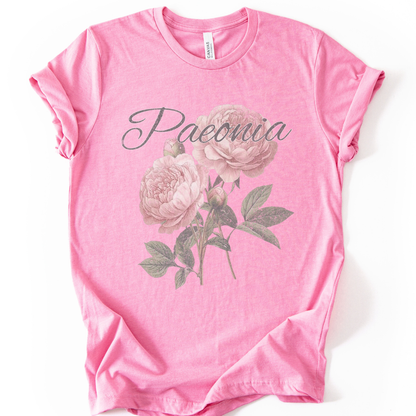 Paeonia, Vintage Tee - Bella Canvas Straight Cut Tee