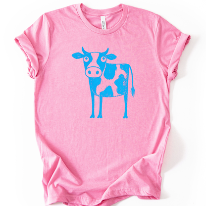 Cow - Bella Canvas Super Soft Straight Cut T shirt