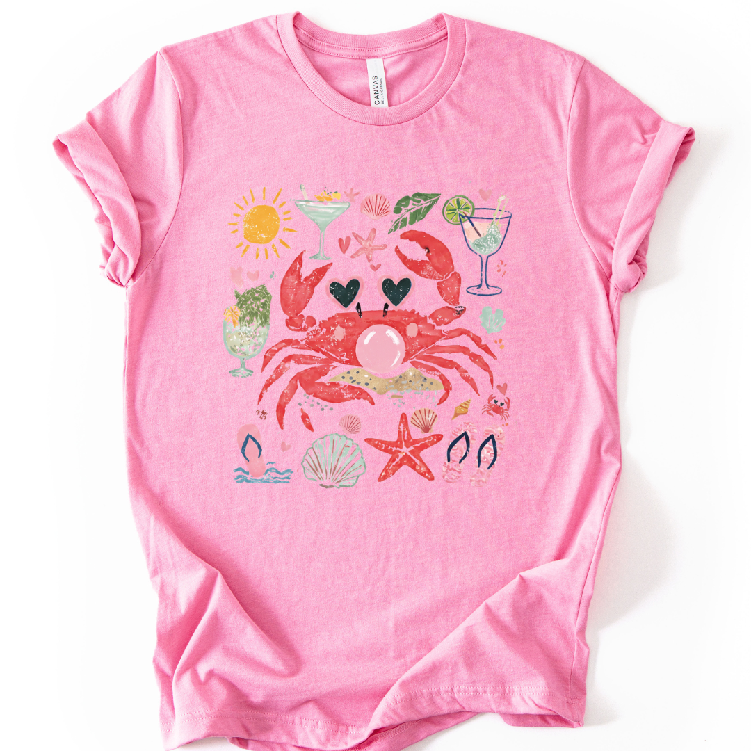 Crab - Bella Canvas Super Soft Straight Cut T shirt
