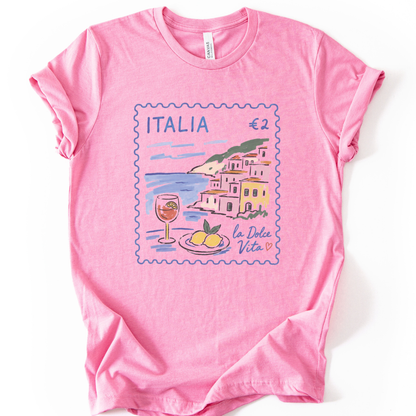 Postage from Positano - Bella Canvas Super Soft Fitted T Shirt