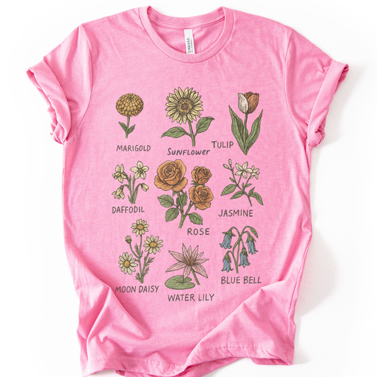 Botanical Sketchbook - Bella Canvas Super Soft T Shirt