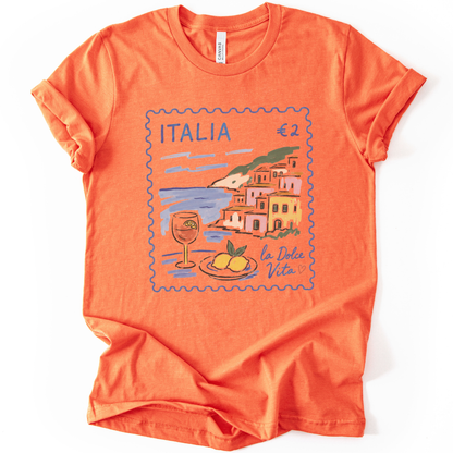 Postage from Positano - Bella Canvas Super Soft Fitted T Shirt