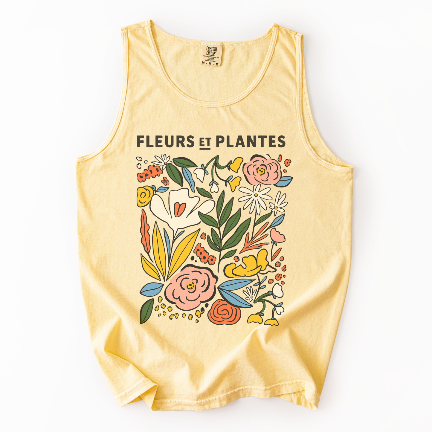Fleurs Et Plantes - Comfort Colors Premium Tank Top