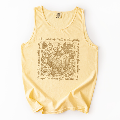 The Quiet Of Fall - Comfort Colors Premium Tank Top