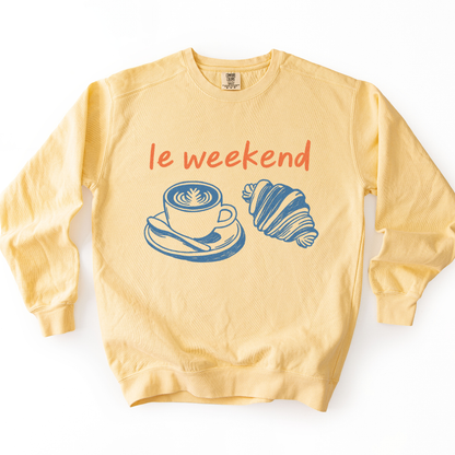 Le Weekend - Comfort Colors Premium Heavyweight Sweatshirt