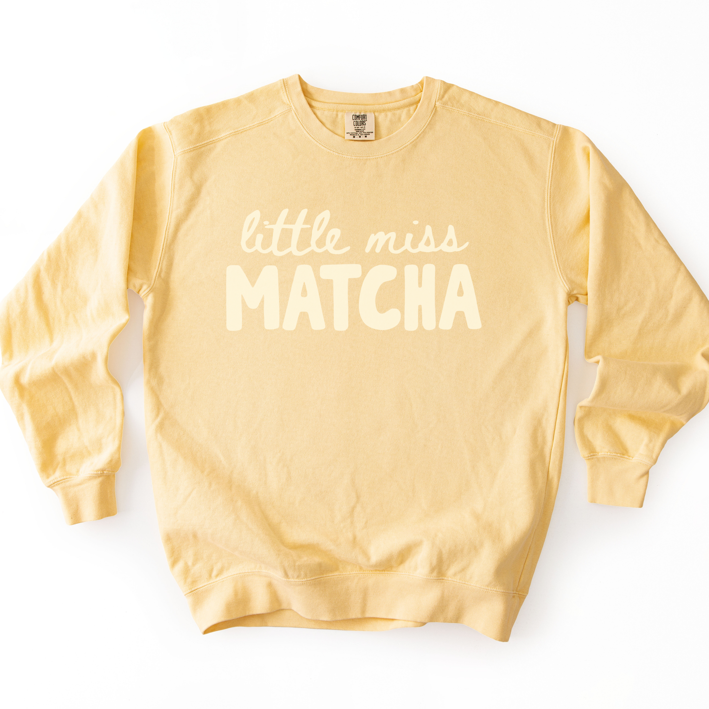 Little Miss Matcha - Comfort Colors Premium Heavyweight Sweatshirt