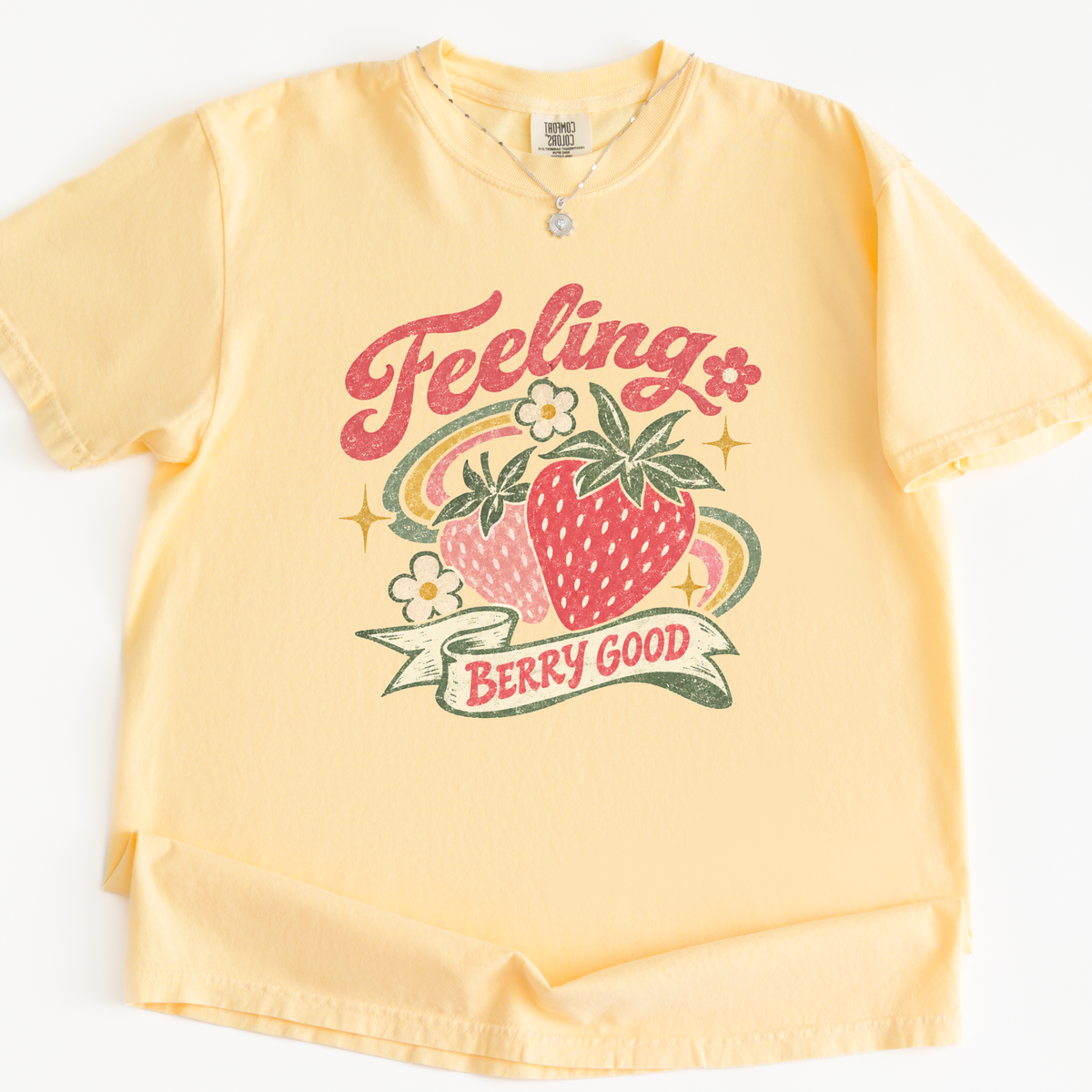 Feeling Berry Good - Relaxed Fit Vintage Wash T Shirt