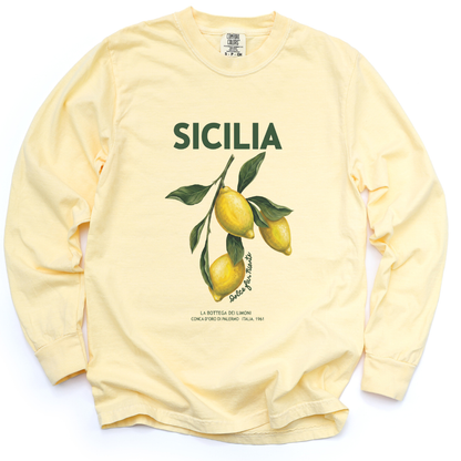 Sicilia - Comfort Colors Long Sleeve Premium T Shirt