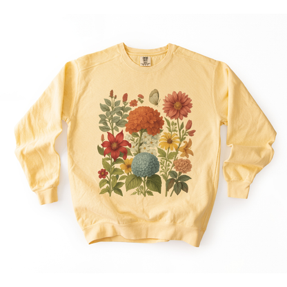 Hydrangea Bloom - Comfort Colors Premium Heavyweight Sweatshirt
