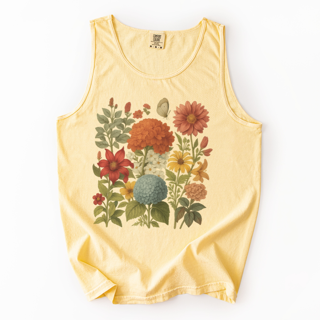 Hydrangea Bloom - Comfort Colors Premium Tank Top