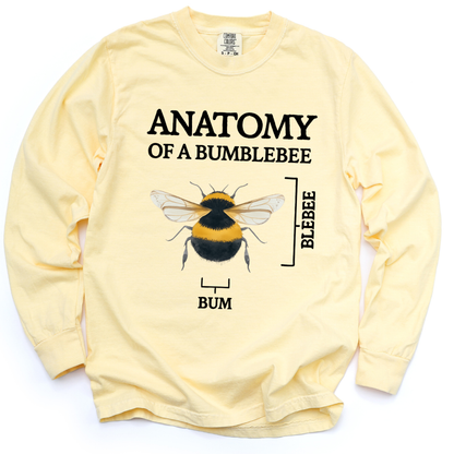 Anatomy Of A Bumblebee - Comfort Colors Long Sleeve Premium T Shirt