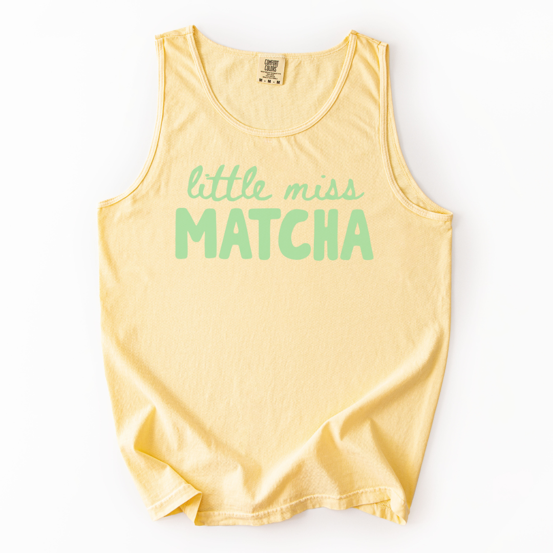 Little Miss Matcha - Comfort Colors Premium Tank Top