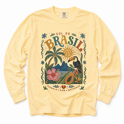 Brazil - Comfort Colors Long Sleeve Premium T Shirt