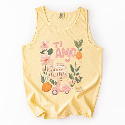Ti Amo - Comfort Colors Premium Tank Top