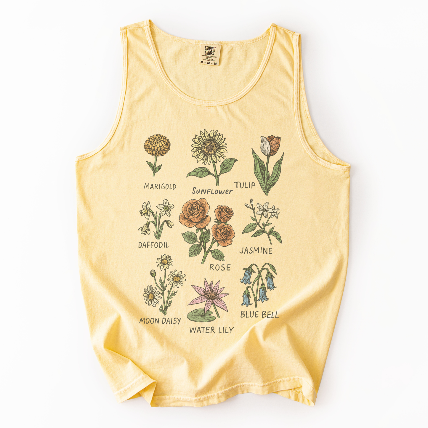 Botanical Sketchbook - Comfort Colors Premium Tank Top