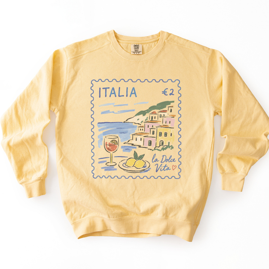 Postage from Positano - Comfort Colors Premium Heavyweight Sweatshirt
