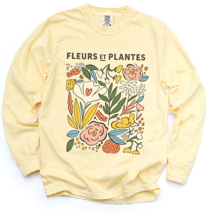 Fleurs Et Plantes - Comfort Colors Premium Long Sleeve T Shirt