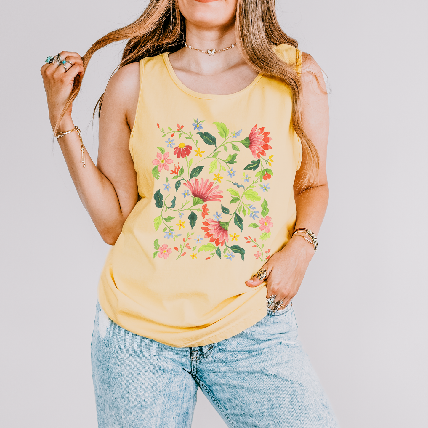 Botanical Bliss - Comfort Colors Premium Tank Top