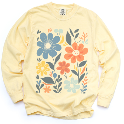 Floral Riot - Comfort Colors Premium Long Sleeve T Shirt