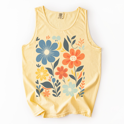 Floral Riot - Comfort Colors Premium Tank Top