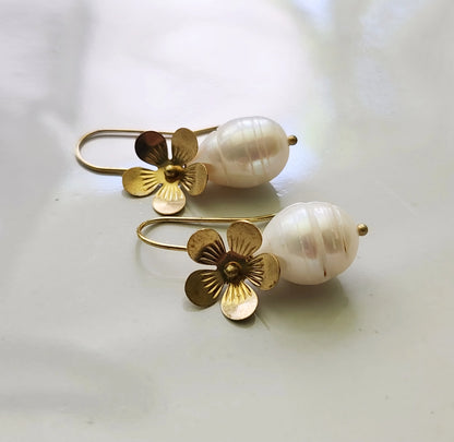 Gemstones, Pearls and Flower Girl Dangle & Drop Earrings
