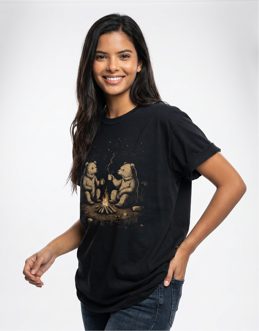 Camping Bears - Comfort Colors Relaxed Fit Premium T Shirt