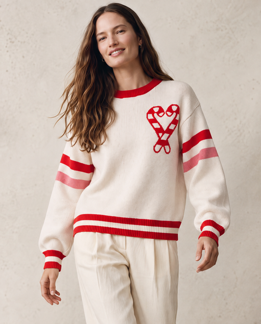 Candy Cane Knit Sweater