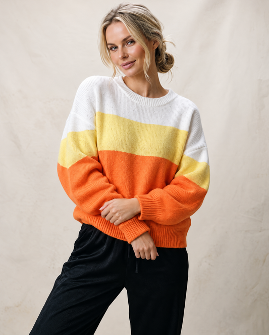 Candy Corn Halloween Sweater