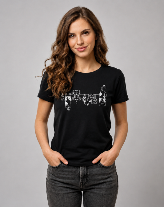 Cats - Women's Cut Fitted Tee