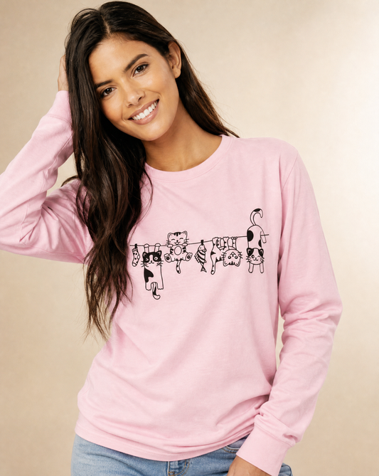 Cats - Comfort Colors Long Sleeve Premium T Shirt