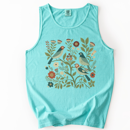 Folk Aviary - Comfort Colors Premium Tank Top