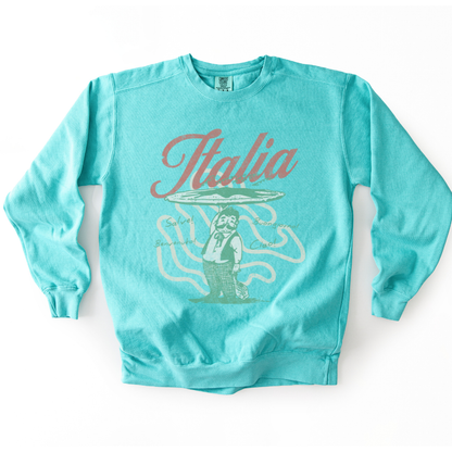 Greetings From Italia - Comfort Colors Premium Heavyweight Sweatshirt